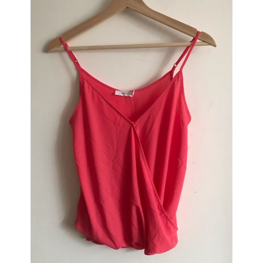 **LAST CHANCE** Light Coral Wrap Tank Top